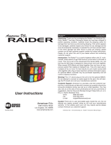 American DJ RAIDER User Instructions