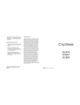 Acoustic Gadgets ClipSee Quick start guide