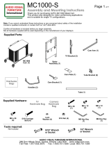 Audio Visual Furniture MC1000-S Assembly And Mounting Instructions
