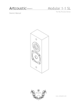 Artcoustic Modular 1-1 SL Owner's manual