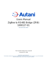 Autani ZRB series User manual