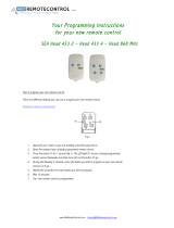 Allo RemoteControl SEA Head 433 2 User Programming Manual