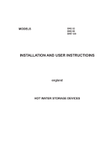 A.O. Smith DRE 80 Installation And User Instructions Manual