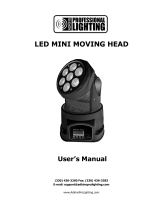 Adkins LED MINI MOVING HEAD User manual