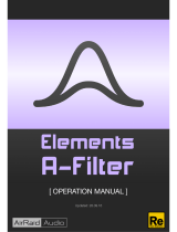 AirRaid Audio Elements A-Filter Operating instructions