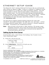 Paxar 9860 User manual