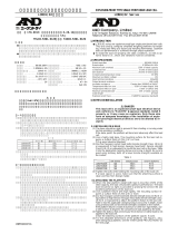 A&D LCB01 Series User manual