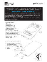 Aerpro power bank Wireless Charger/Power Bank User manual