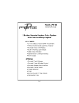 Audiovox Prestige APS-45 Owner's manual