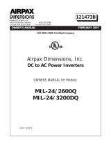 Airpax DimensionsMIL-24/3200DQ