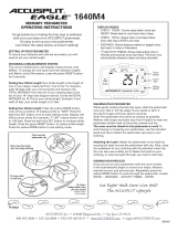 Accusplit Eagle 1640M4 Operating instructions