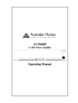 AUSTRALIAN MONITOR ACM604P Operating instructions