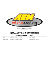 AEM 21-433 Installation Instructions Manual