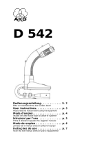 AKG D 542 Owner's manual