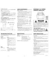 Audiovox CE249MP Operating instructions