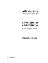 Allied Telesyn International Corp AT-FS717FC/SC Installation guide