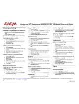 Avaya one-X Series Quick Reference Manual