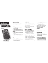 Attainment Company Voice Cue Operating instructions