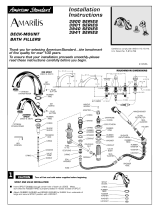 American Standard Deck-Mount Bath Fillers 3900 SERIES User manual