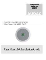 AUDAC CSE55 User Manual & Installation Manual