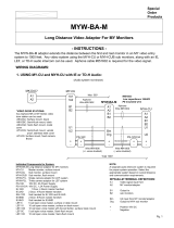 Aiphone MYW-BA-M Operating instructions