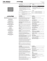 Alpine TME-M006SE Owner's manual