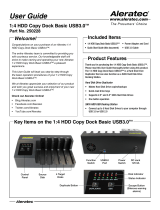 Aleratec 1:4 HDD Copy Dock Basic USB3.0 250228 User manual