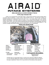Airaid 310-136 Installation Instructions Manual