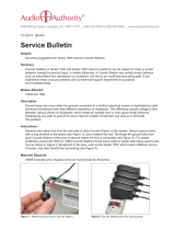 Audio Authority 1500 Service Bulletin