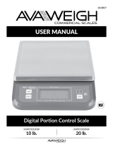 AVA WEIGH 334PCOS10NSF User manual