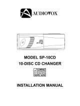 Audiovox SP-10CD Installation guide