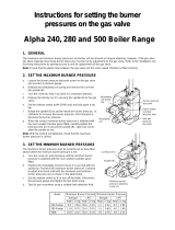 Alpha Alpha 500 Boiler Range Function Manual
