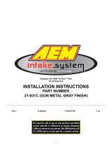 AEM 21-831C Installation Instructions Manual