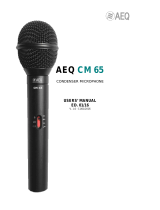 AEQ CM 65 User manual