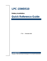 Avalue Technology LPC-15WD510 Quick Reference Manual