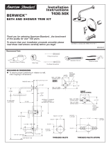 American Standard BERWICK T430.50 Series Installation guide