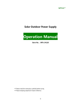 ApPower Solar Outdoor Operating instructions
