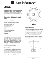 AudioSource AS6C User manual