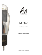 Audio Note M One Owner's Information