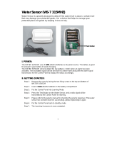 AlarmForce Industries SJLWS7315 User manual