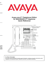 Avaya one-X 9640 Reference guide