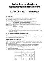 Alpha Alpha CB Boiler Range Instructions For Adjusting A Replacement Printed Circuit Board