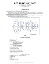 Arax PCS Arsat H(K) 2.8/35 Operating instructions