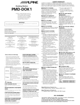 Alpine PMD-DOK1 Installation & Owner's Manual