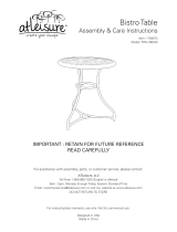 Atleisure 1759973 Assembly & Care Instructions