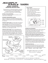 Accusplit 1640M4 User manual