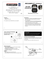 Accusplit Eagle AE140XL Operating instructions