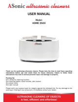 ASONIC HOME 2500 User manual