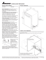 Amana ADB1400AW Dimension Manual