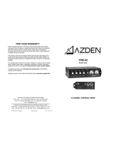 Azden FMX-42 Operating instructions